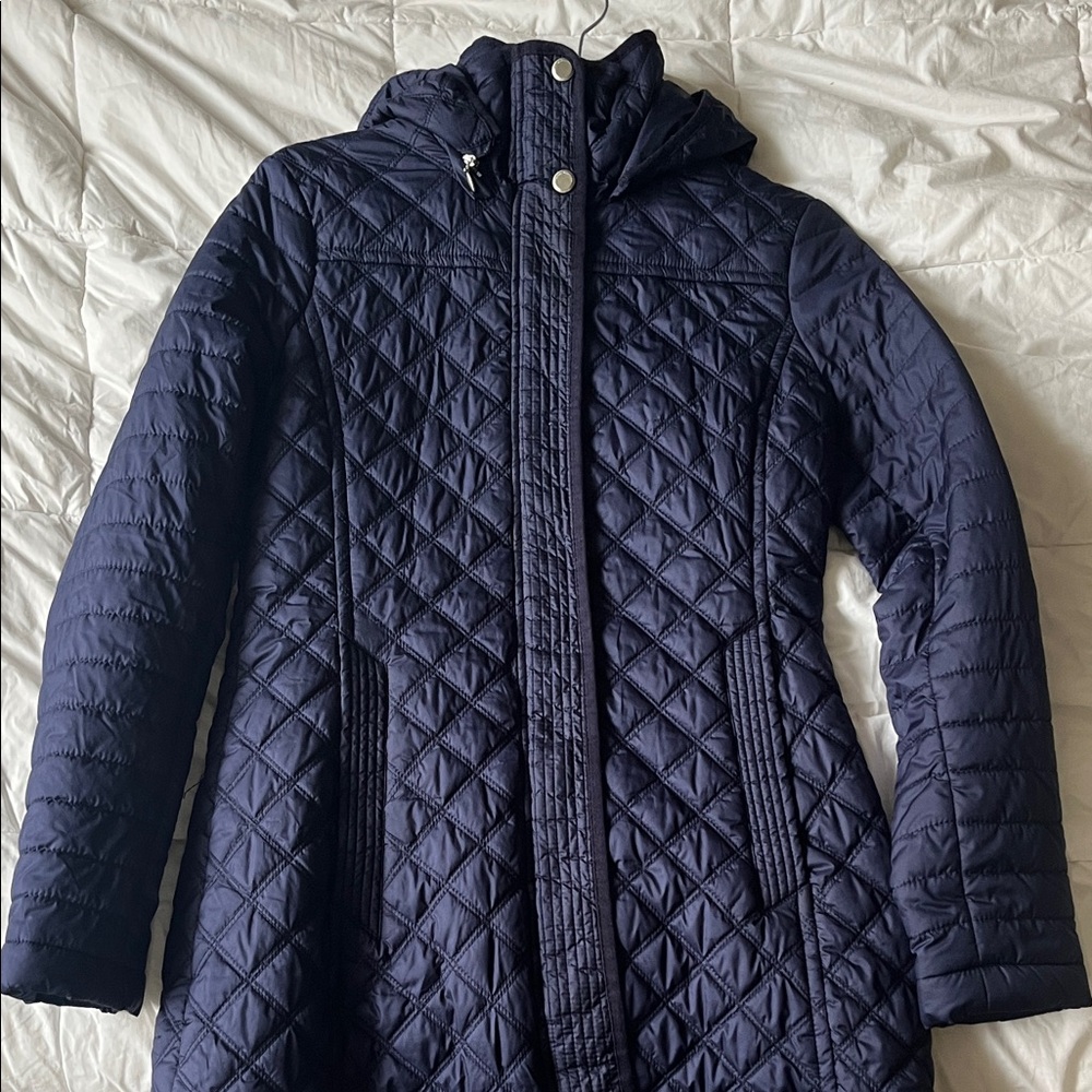Vintage Marc New York Quilted Navy Puffer Jacket
